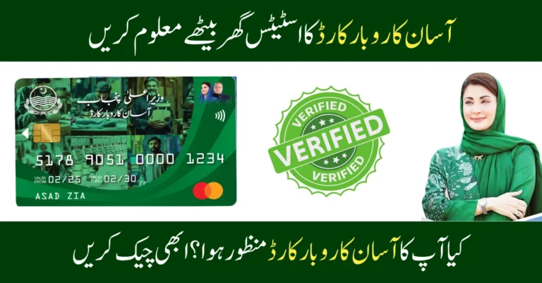 Asaan Karobar Card Status Check